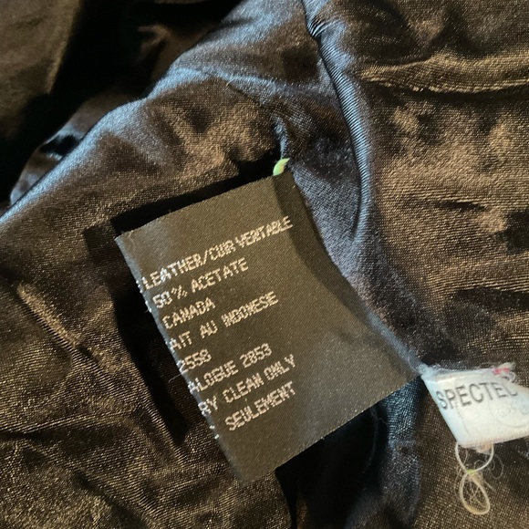 “DANIER” 100% Black Leather Fitted Button Up Jacket. - Picture 13 of 16